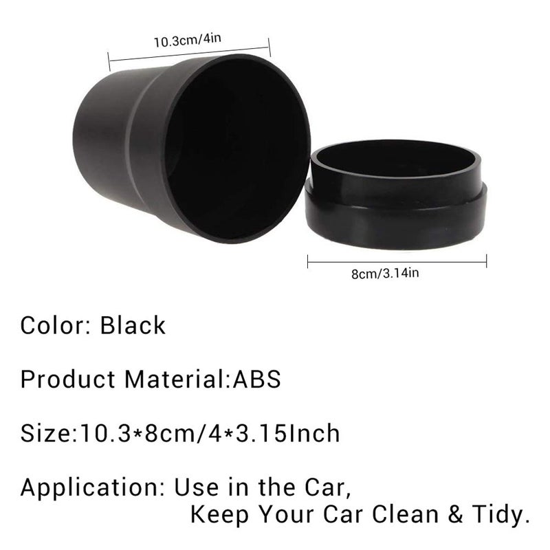 FIOTOK Car Trash Can with Lid, Mini Auto Garbage Can Leakproof Vehicle Trash Bin Fits Cup Holder in Console or Door for Automotive Car, Home, Office, Kitchen, Dinning Room 2 Packs - Image 3