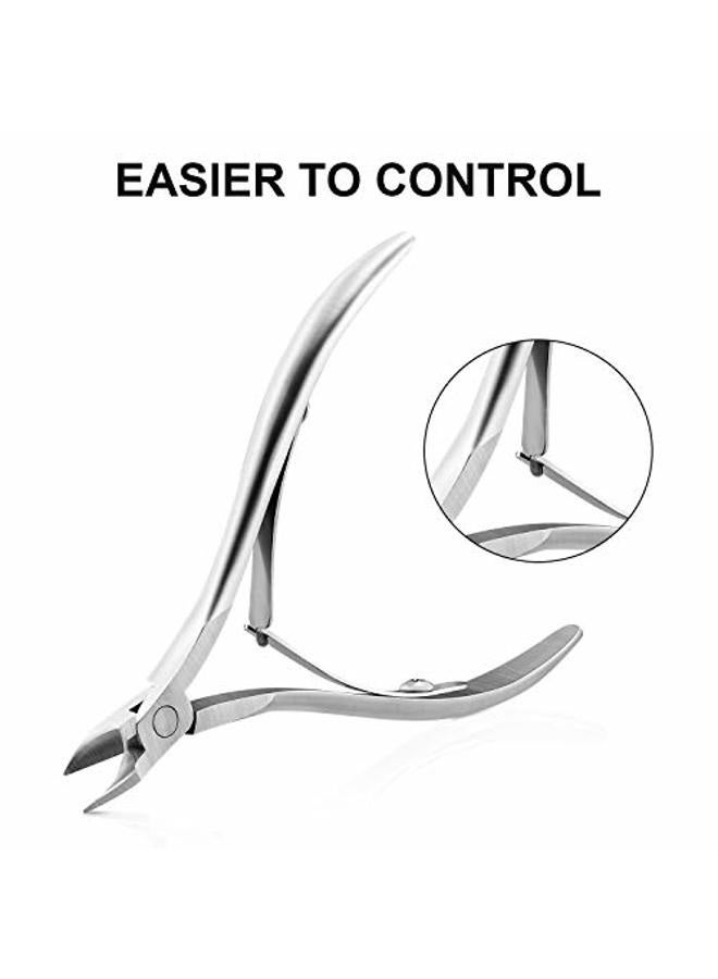 Mudder 4 Packs Cuticle Nippers Stainless Steel Cuticle Trimmer Cutter Dead Skin Remover Scissors Pedicure Manicure Tools for Fingernails and Toenails - Image 5