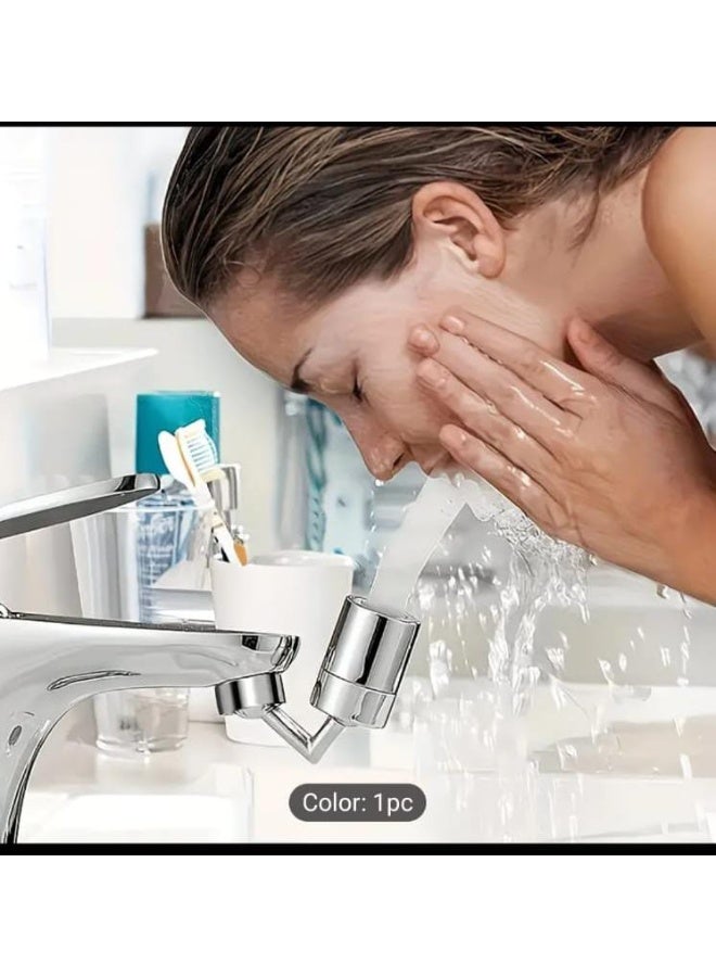 إل ديس رأس رشاش صنبور دوّار 720 درجة – ملحق مهوّي حوض المطبخ قابل للتعديل مع فوهة موفرة للمياه ومحوّل عالمي (متوافق مع حنفيات مقاس 22–24 مم) - Image 5