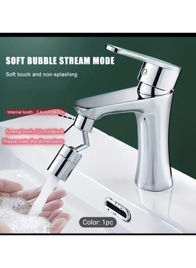 إل ديس رأس رشاش صنبور دوّار 720 درجة – ملحق مهوّي حوض المطبخ قابل للتعديل مع فوهة موفرة للمياه ومحوّل عالمي (متوافق مع حنفيات مقاس 22–24 مم) - Image 4