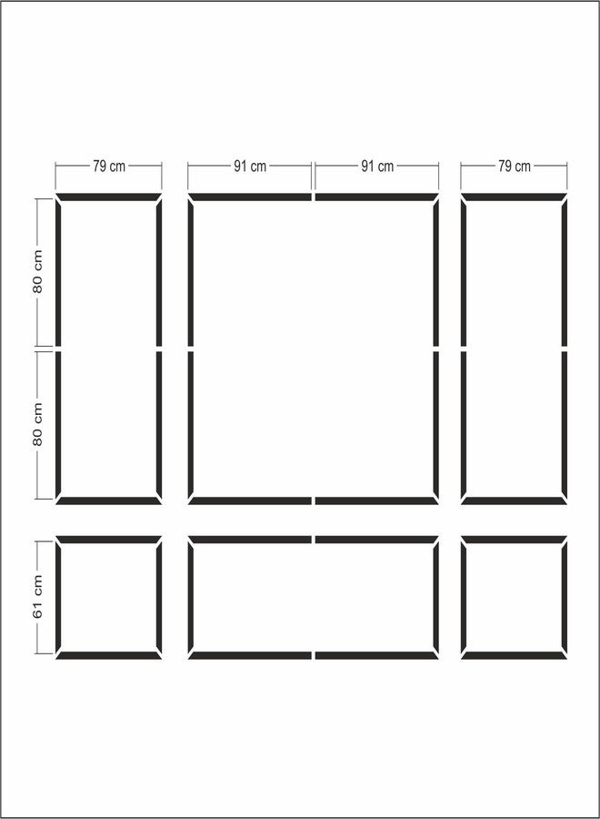 Birdeco Peel and Stick Ready to Assemble Wall molding Piece kit, All Edges precut, Factory Primed Wall molding Pieces to Make 3 top 3 Bottom Frames P-25-P - Image 5