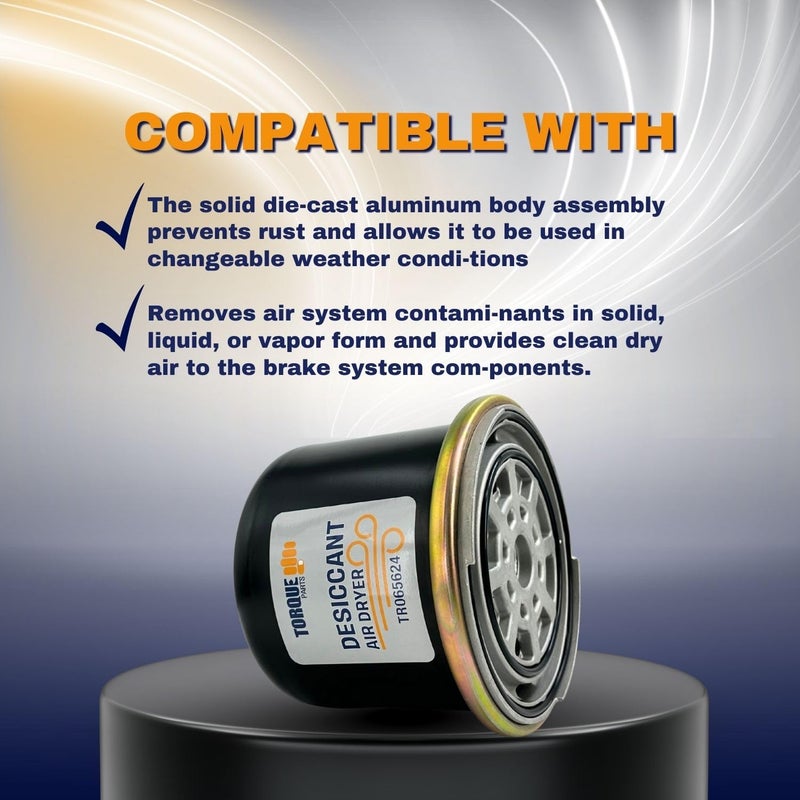 TORQUE AD-IP Desiccant Cartridge for Air Dryers - Replaces Bendix 065624, Haldex 65624K - Image 3