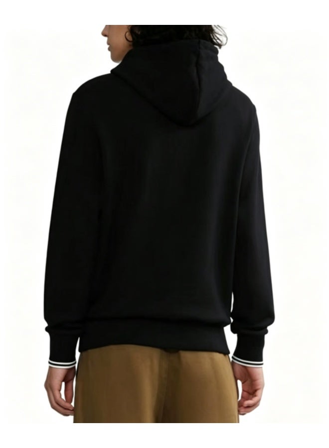FRED PERRY Casual Fall Winter Embroidered Drawstring Pullover Hoodie - Image 2