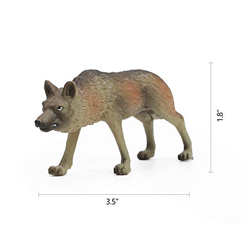 RESTCLOUD 7Pcs Wolf Toy Figurines Set Wolf Animals Figures (Wolf Set A) - Image 4