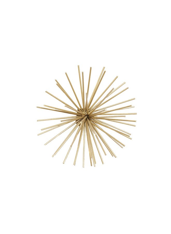 Deco 79 ديكور جدار منزلي معدني على شكل نجمة 3D مع أشواك طويلة، مجموعة من 3 قطع فنية للجدار 6"، 9"، 12" عرض، ذهبي - Image 4