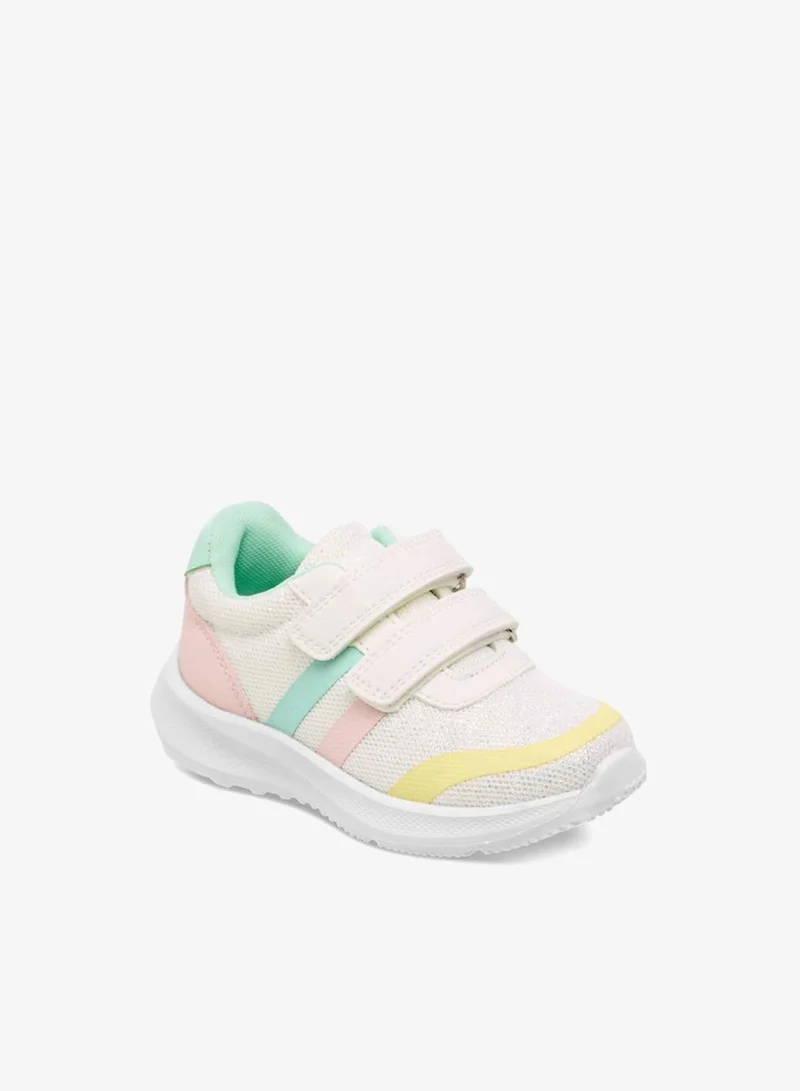 Barefeet Girls Panelled Hook and Loop Sneakers