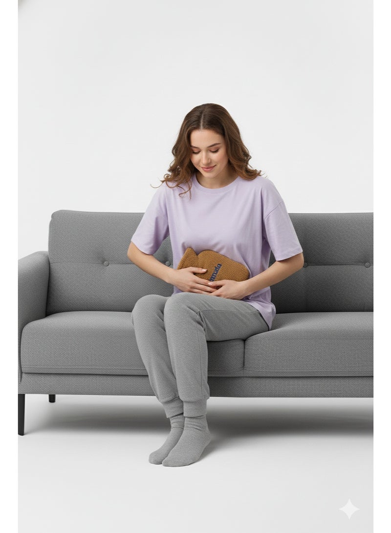  جرانزيا قربة مية سخنة جرانزيا بغطا قطيفة ناعم ومريح مناسبة جدًا للستات وقت تقلصات الدورة الشهرية وتخفيف آلام البطن حافظ على الدفا والراحة لساعات طويلة - Image 1