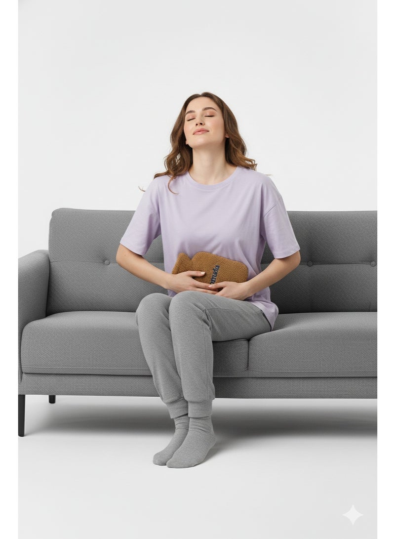  جرانزيا قربة مية سخنة جرانزيا بغطا قطيفة ناعم ومريح مناسبة جدًا للستات وقت تقلصات الدورة الشهرية وتخفيف آلام البطن حافظ على الدفا والراحة لساعات طويلة - Image 2