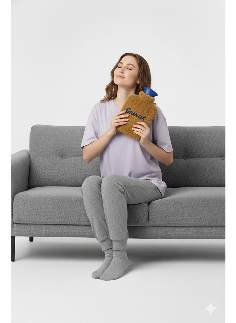  جرانزيا قربة مية سخنة جرانزيا بغطا قطيفة ناعم ومريح مناسبة جدًا للستات وقت تقلصات الدورة الشهرية وتخفيف آلام البطن حافظ على الدفا والراحة لساعات طويلة - Image 3
