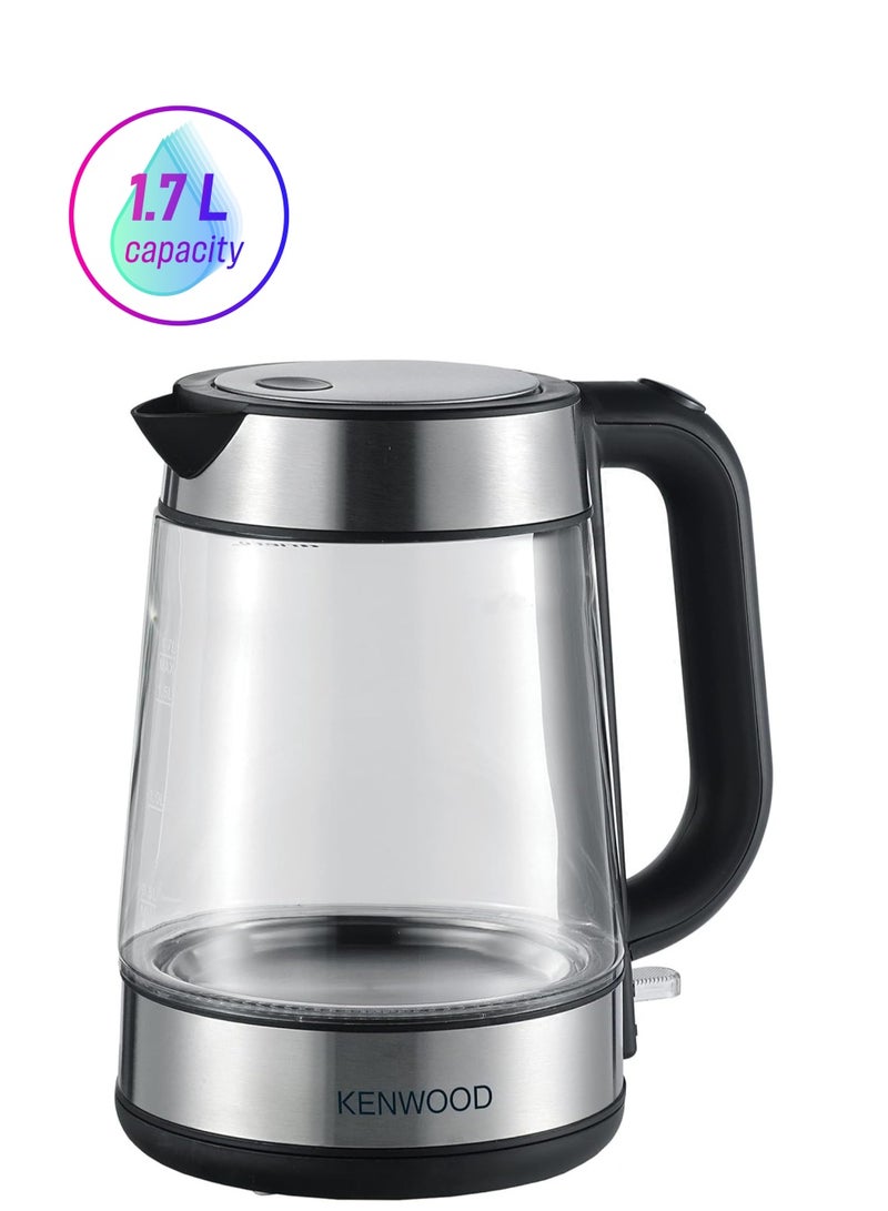 KENWOOD Cordless Glass Electric Kettle 1.7 L 2200 W ZJG08 Black - Image 1