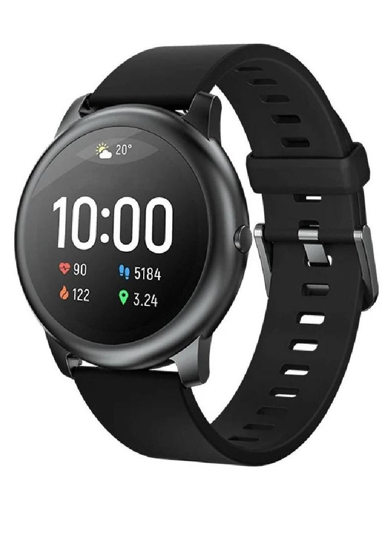 miYou LS05 HD Screen Heart Rate Monitor 12 Sport Models IP68 Waterproof Bluetooth Calling Smartwatch Black  - Image 1
