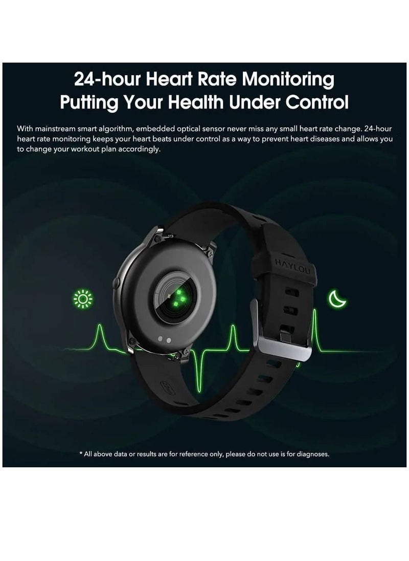 miYou LS05 HD Screen Heart Rate Monitor 12 Sport Models IP68 Waterproof Bluetooth Calling Smartwatch Black  - Image 4
