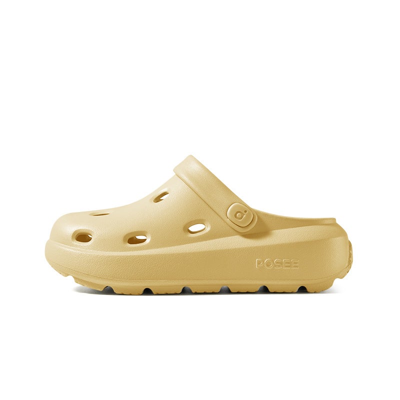 Puxi Couples' Slides Thick Sole EVA Beach Sandals 6cm Height Increase - Image 1