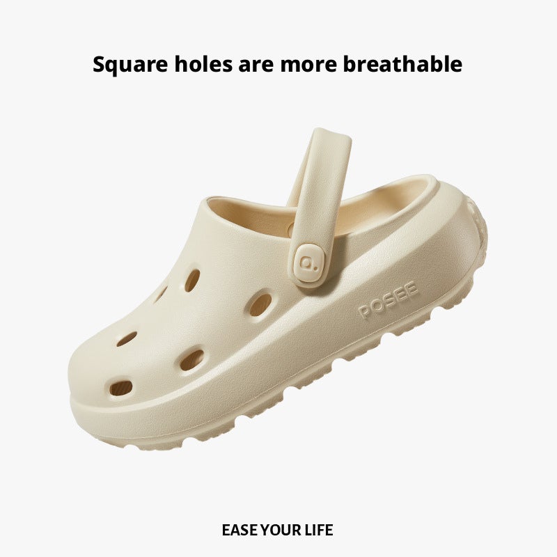Puxi Couples' Slides Thick Sole EVA Beach Sandals 6cm Height Increase - Image 3