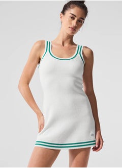alo alo knitted dress, summer striped sleeveless tennis vest dress, yoga baseball sports dress  - Image 2