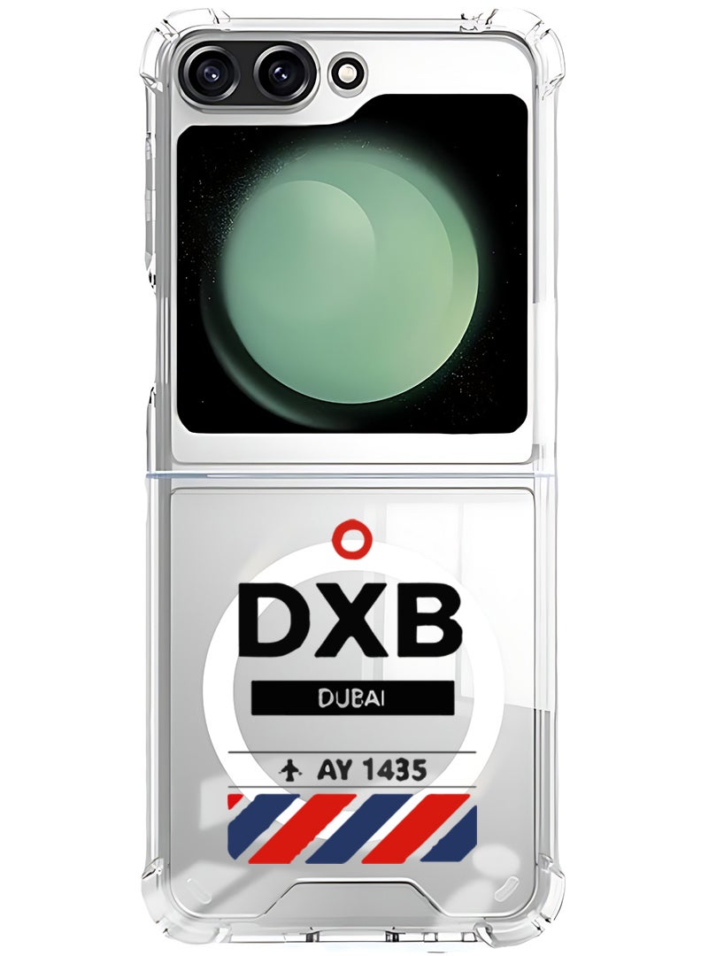 Theodor Magnetic Case for Samsung Galaxy Z Flip 5 Compatible with MagSafe Wireless Charging, Shockproof Phone Bumper Cover DXB Airport - Image 1