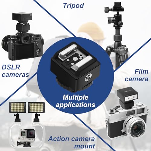 MEDALight Standard Hot Shoe Adapter with Extra Pc sync Connection Port for Camera Connecting to Off-Camera Flash,Studio Light etc,. - Image 3