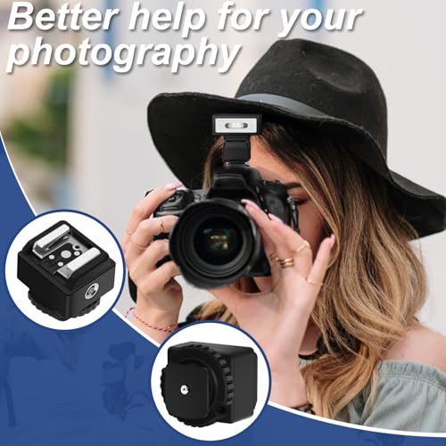 MEDALight Standard Hot Shoe Adapter with Extra Pc sync Connection Port for Camera Connecting to Off-Camera Flash,Studio Light etc,. - Image 5