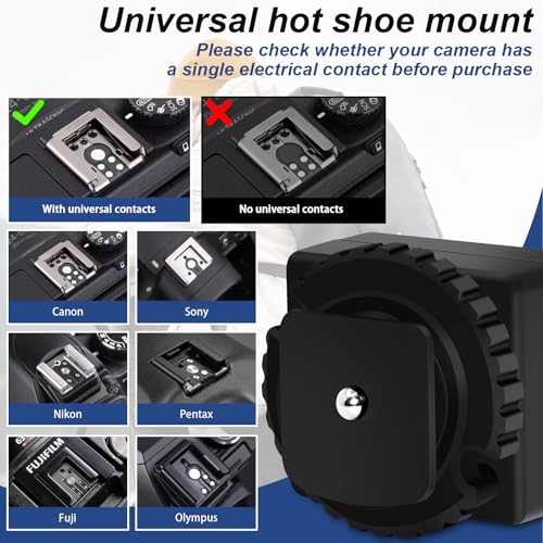 MEDALight Standard Hot Shoe Adapter with Extra Pc sync Connection Port for Camera Connecting to Off-Camera Flash,Studio Light etc,. - Image 4
