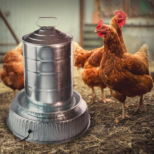 Farm Innovators Heated Base for Double Wall Metal Founts Poultry Waterer, 125W Outdoor Water Bowl Heater for Chickens, Turkeys, Ducks, and Geese - Image 5