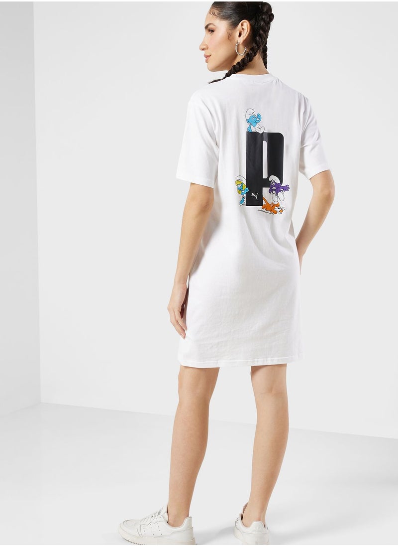 PUMA - The Smurfs T-Shirt Dress - Image 1