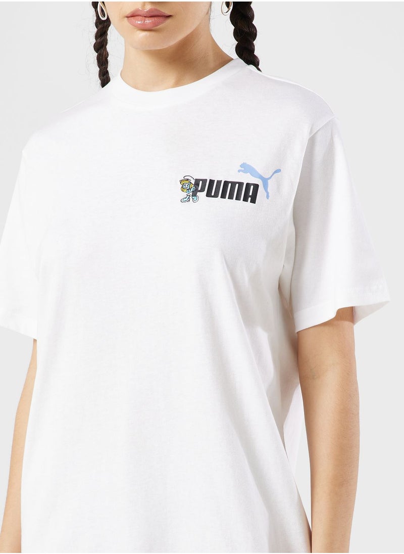 PUMA - The Smurfs T-Shirt Dress - Image 1