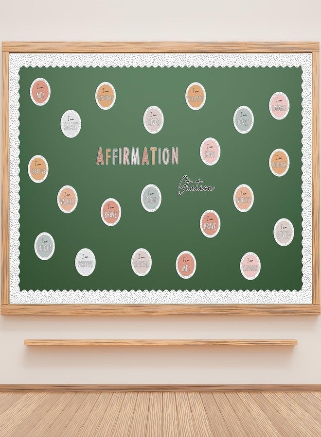 CPicdn 97Pcs Back to School Affirmation Station Bulletin Board Classroom Decoration Motivational Positive Saying Poster Cutouts Border Trim Back to School Party Classroom Chalkboard Wall Door Decor - Image 4