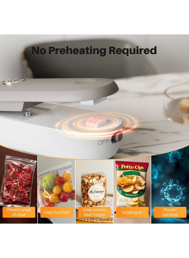 ODSD 2 in 1 Mini Bag Sealer Heat Seal and Cutter With Lanyard - Portable Handheld Chip Heat Sealer for Snacks, Candies, Plastic Food Storage (Batteries Included) - Image 4