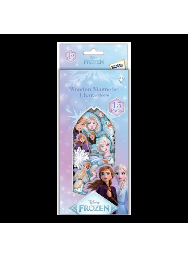 ديزني Frozen Wooden Magenetic Characters Set| 15 Pack | Educational Toy For Kids | Multicolor | Age 3+