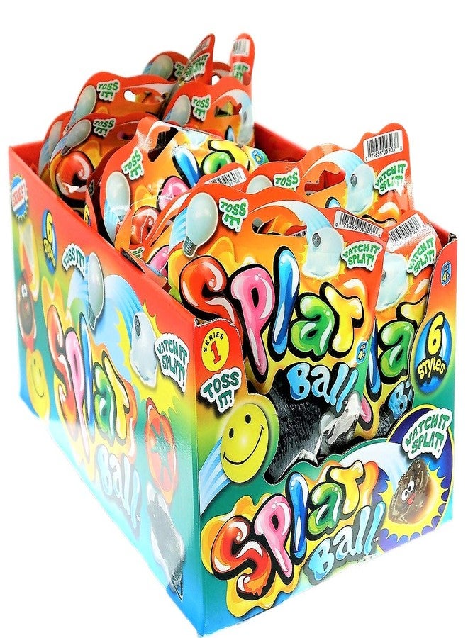 JA-RU Splat Ball Sticky Stress Ball (24 Units Assorted) Animal, Eggs, Squishy Pig Toys for Kids. Slow Rise Squishies. Novelty Toys & Amusements & Teacher Treasure Box Prizes. 5303-24p - Image 2