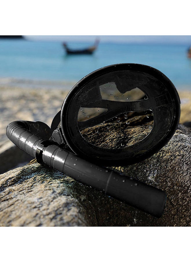 Wave 180° Panoramic Wide View Anti-Fog Scuba Diving Mask with Snorkel for Snorkeling Scuba Diving  - Image 2