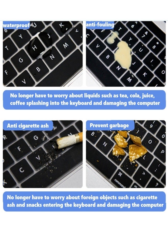 Laptop silicone keyboard protective cover 12-14 inch desktop transparent dustproof pad - Image 3