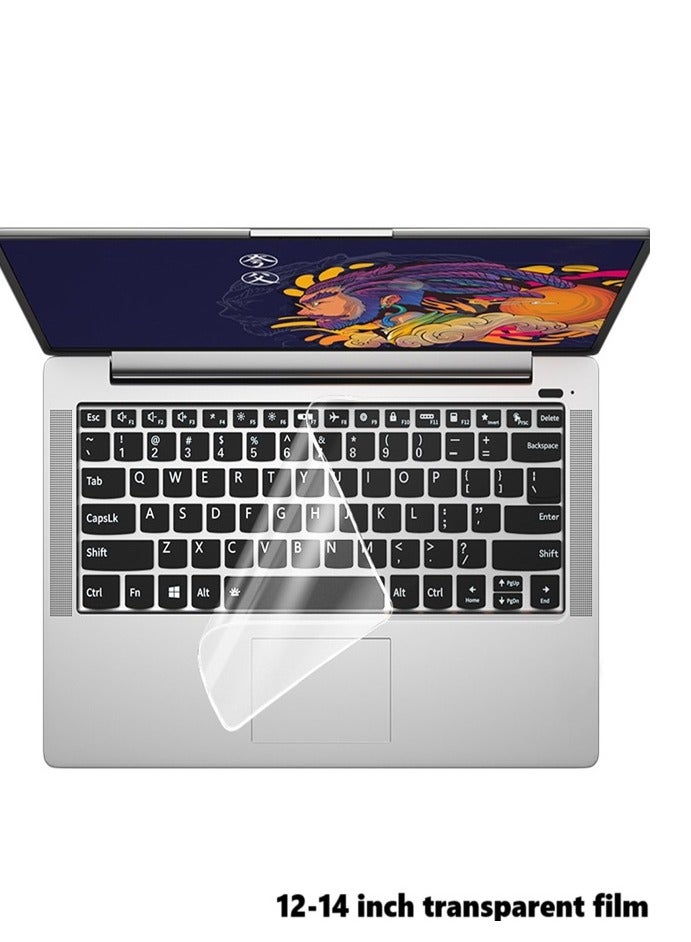 Laptop silicone keyboard protective cover 12-14 inch desktop transparent dustproof pad - Image 1