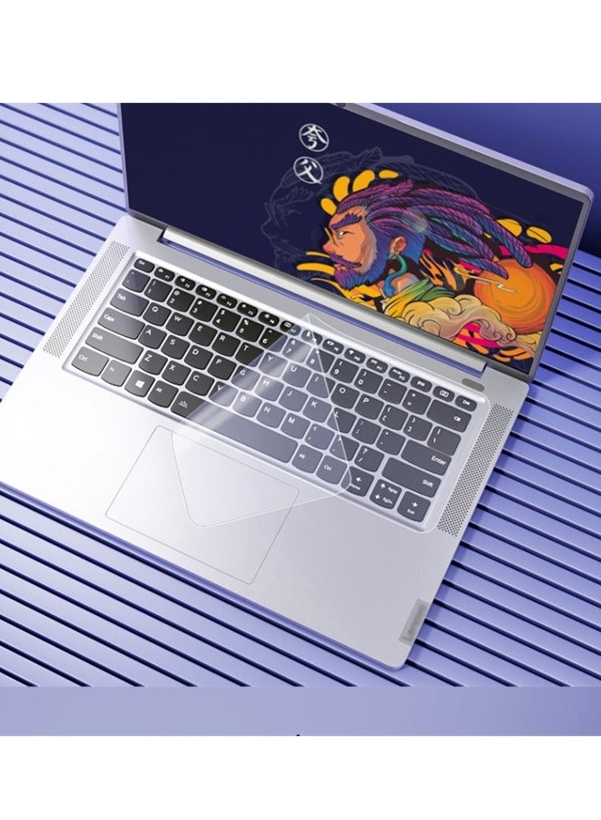 Laptop silicone keyboard protective cover 12-14 inch desktop transparent dustproof pad - Image 2