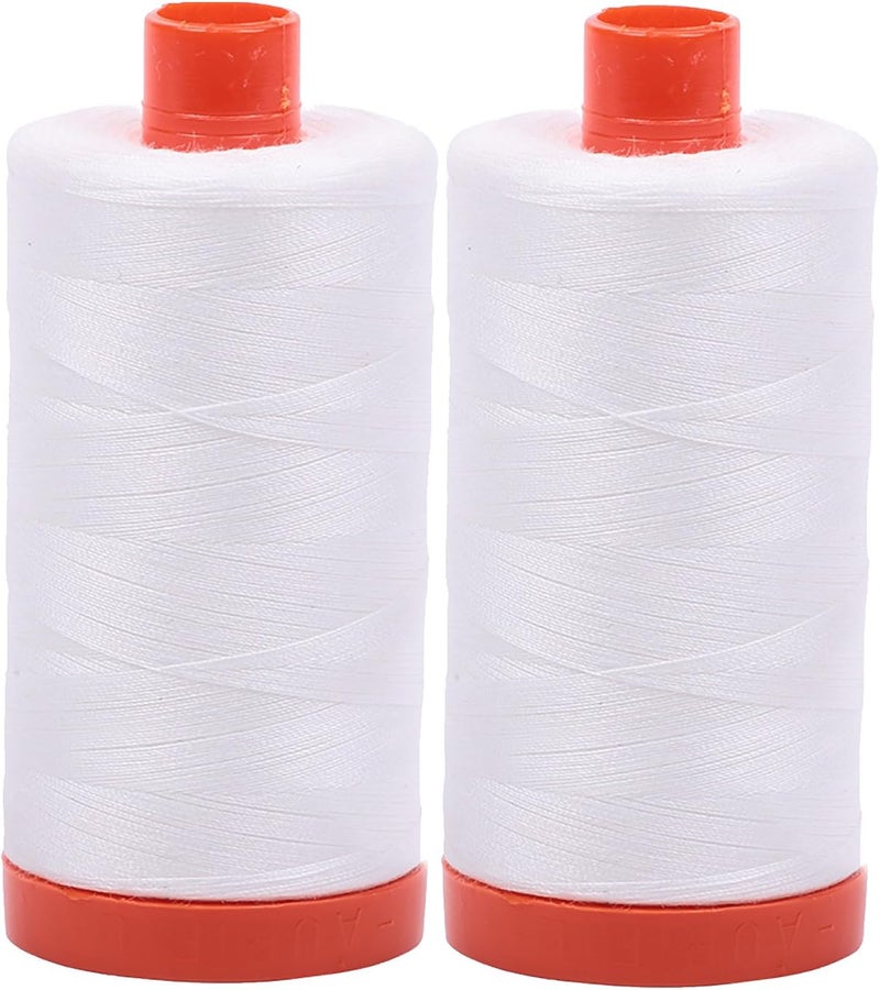 Mako 50wt Thread 2 Large Spools: Natural White (2021x2)