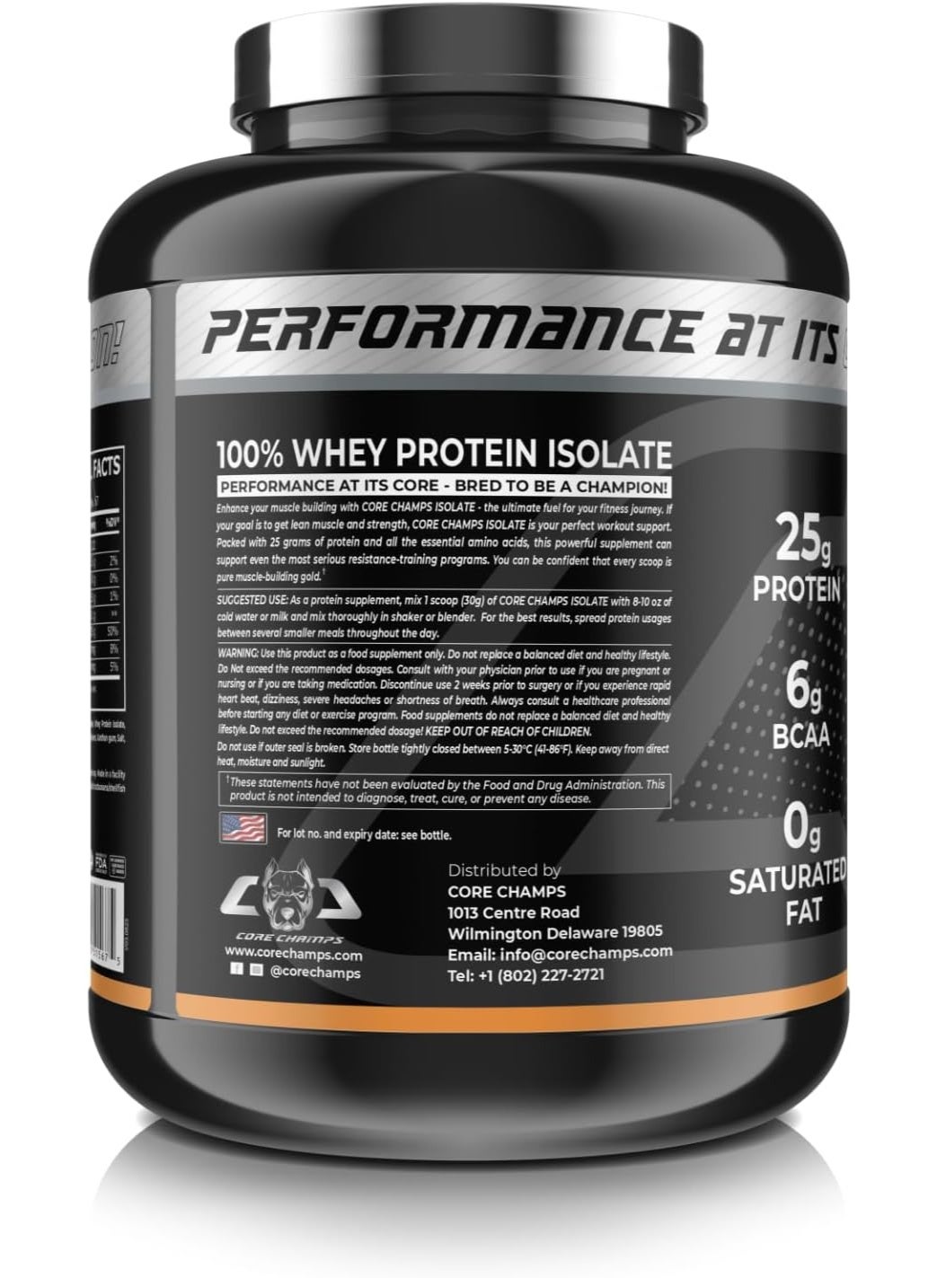 Core Champs Isolate 4.4Lbs/2Kg Caramel Latte