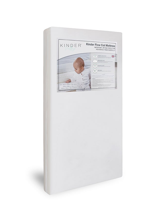 Kinder Valley Kinder Flow Cot Mattress - White - Image 1