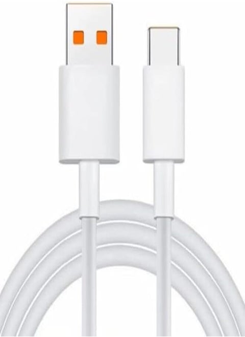 USB Type C Cable Fast Charging and Turbo 120W 10A Speedometer Charging Cable Compatible with Xiaomi Redmi and Poco Devices, Support Data Transfer - 1M(365 Days Warranty)