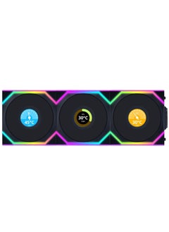 UNI Fan SL - LCD Wireless 3x120mm- Triple Pack (Reverse Blade) - ARGB Fan - 1.6" LCD Display - 2.4 GHz Wireless Controller Included & Required for Use
