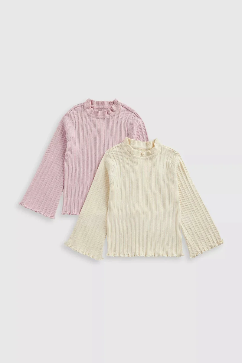 mothercare Ribbed Knitted Tops - 2 Pack