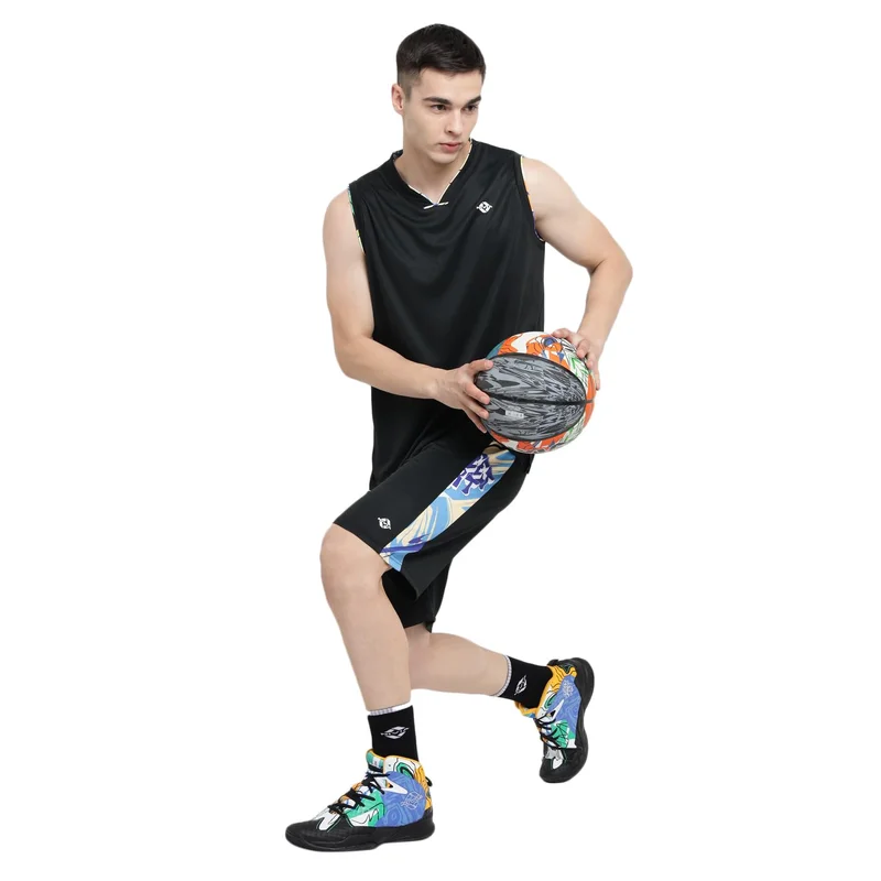 Street Art Basketball Jersey Set with Shoes and Basketball - Size L, Size 10