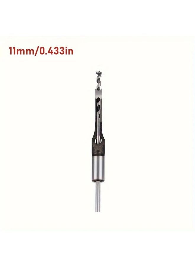 11mm Square Hole Drill Manual Handheld Angle Chisel Interchangeable Bits - Image 1