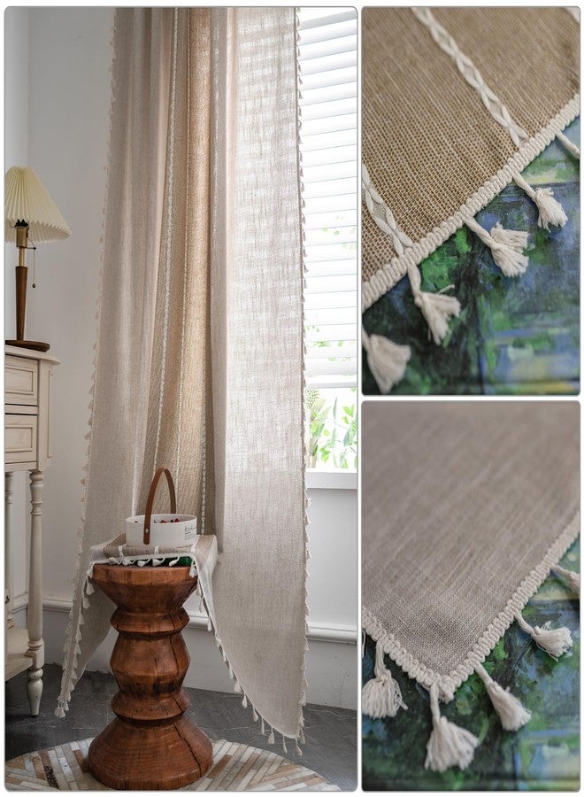 ColorBird Boho Curtains 2 Penals Stripe Curtains 84 inch Curtains for Living Room Bedroom - Image 2