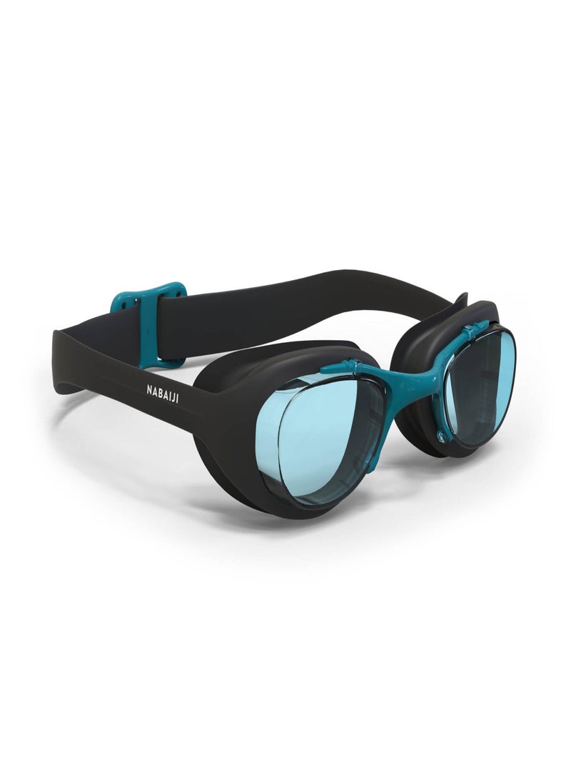 NABAIJI NABAIJI by DECATHLON, Adult Swimming Goggles Men Women UV Protection Xbase Anti-Fog Clear Lenses Black 