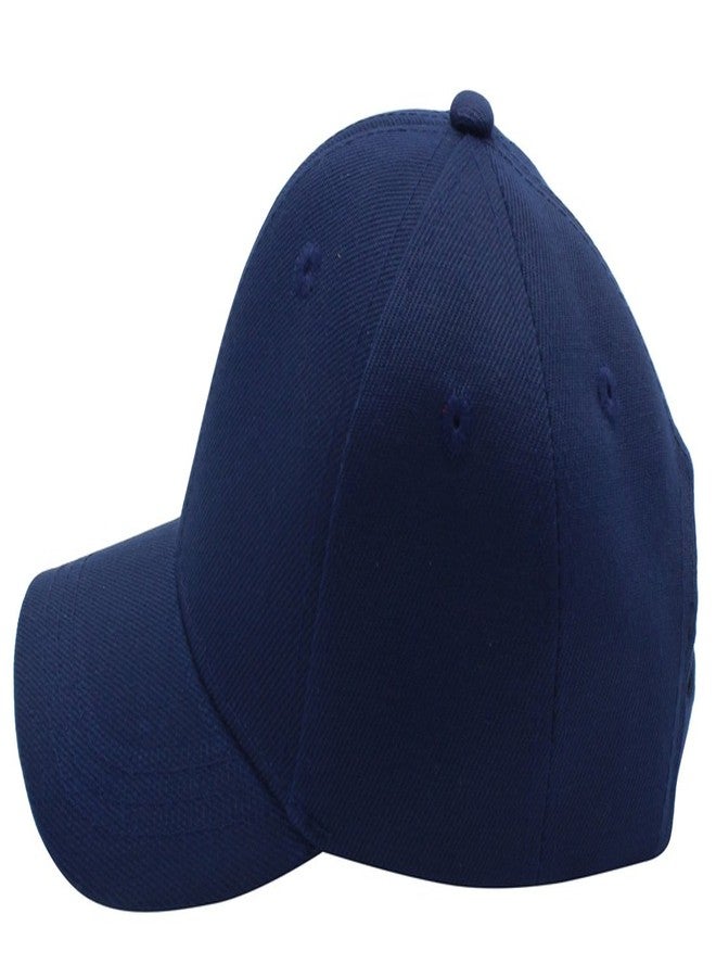 Top Level Baby Infant Baseball Cap Hat-100% Durable Sturdy Polyester Hat, NAV Navy - Image 2