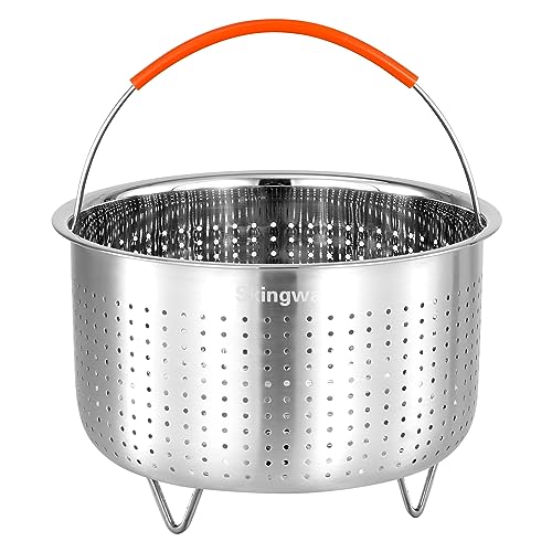 Skingwa Steamer Basket for Instant Pot, Stainless Steel Vegetable Steamer Basket Insert for Pots - Image 1