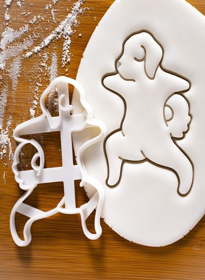 Bakerlogy مجموعة من 4 قوالب تقطيع بسكويت على شكل كلاب يوغا (التصاميم: وضعية المحارب 1، 2، وضعية متجهة للأعلى، وضعية متجهة للأسفل)، 4 قطع - بيكرلوجي - Image 4