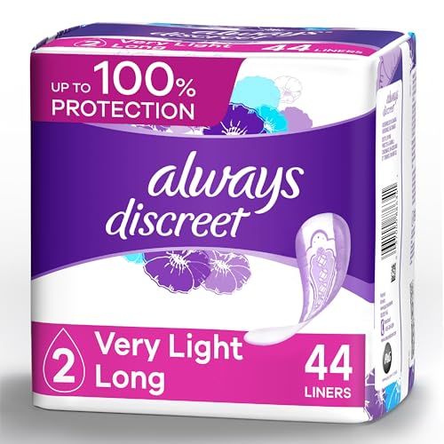 Always Discreet Incontinence Liners for Women, Very Light Absorbency, Long Length, 44 Count - Image 2