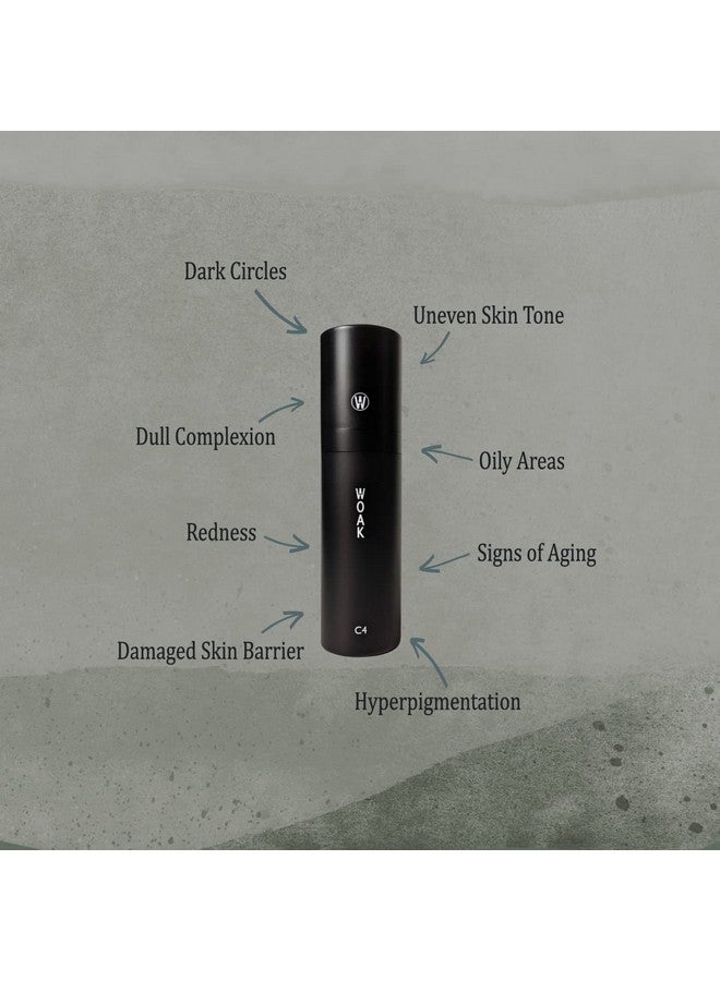 WOAK C4 - Men's Tinted Moisturizer BB CC Cream Foundation - Color Correcting Camo Complex - Hybrid Skin Care (Light) - Image 3