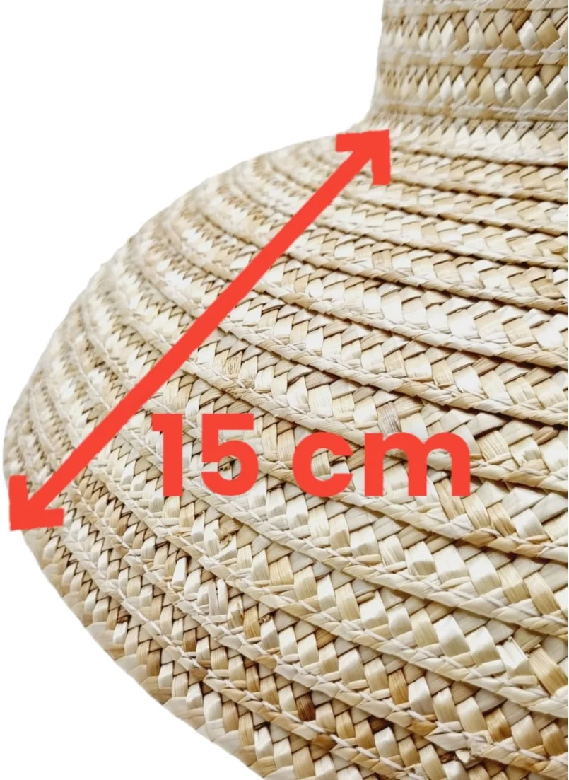 Tezzgelsin Women's Vintage Audrey Hepburn Model Handmade Organic Straw Hat